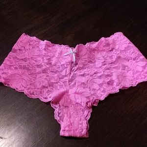 Smart & Sexy pink lace panties Size 5